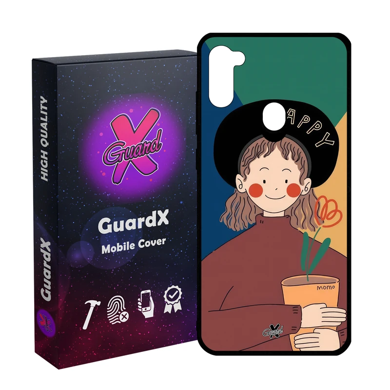 کاور گارد ایکس طرح دختر مدل Glass10630 مناسب برای گوشی موبایل سامسونگ Galaxy A11/M11