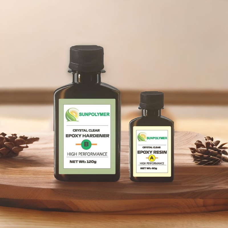 رزین اپوکسی سانپلیمر مدل AB وزن 180 گرم به همراه هاردنر