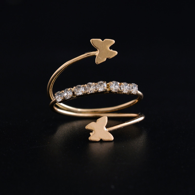 بند انگشتی زنانه ماصرم مدل پروانه کد Ri3038 بند انگشتی زنانه ماصرم مدل پروانه کد Ri3038