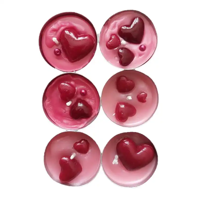 شمع وارمر مدل قلب مجموعه 6 عددی