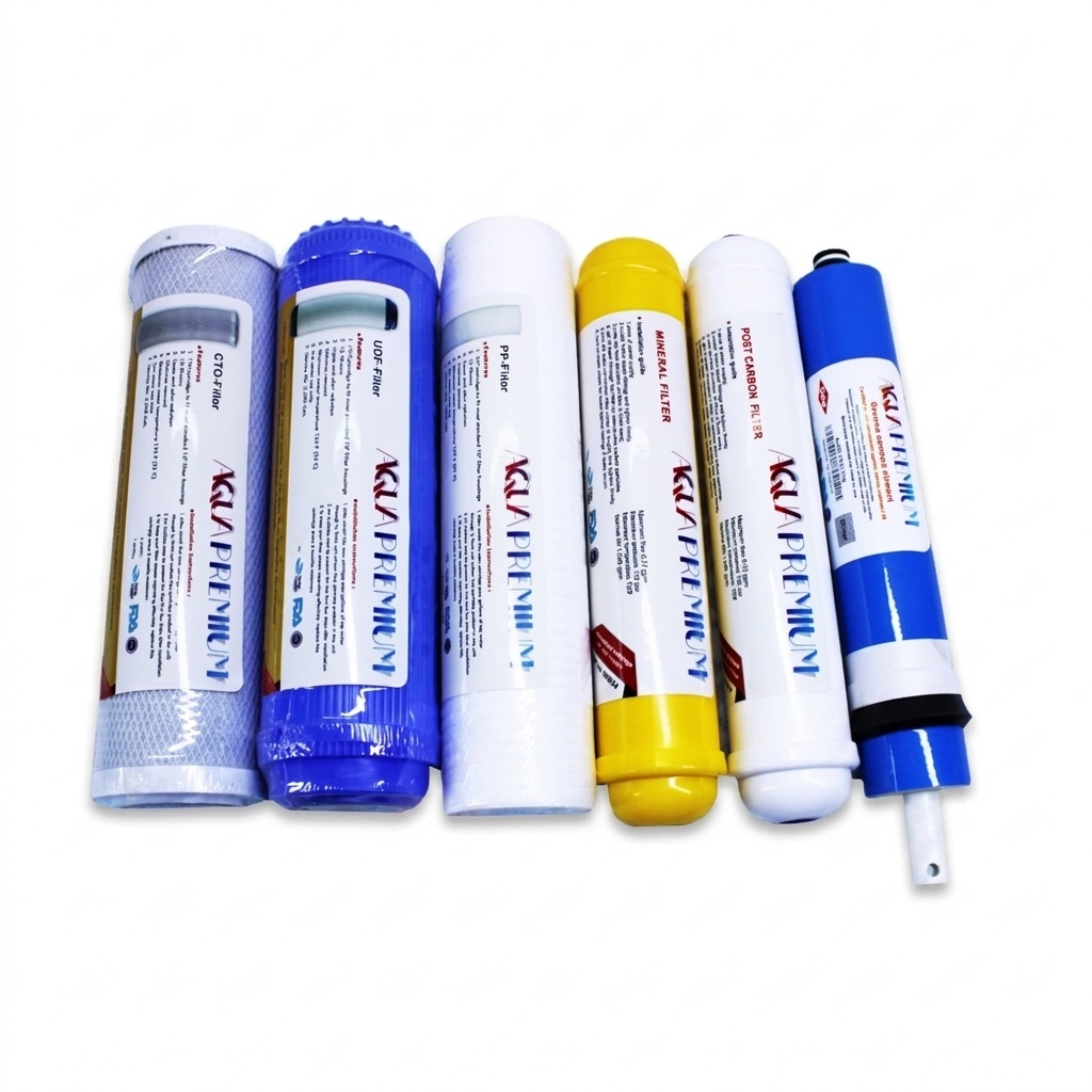 فیلتر دستگاه تصفیه آب آکواپرمیوم مدل AP-6S مجموعه 6 عددی