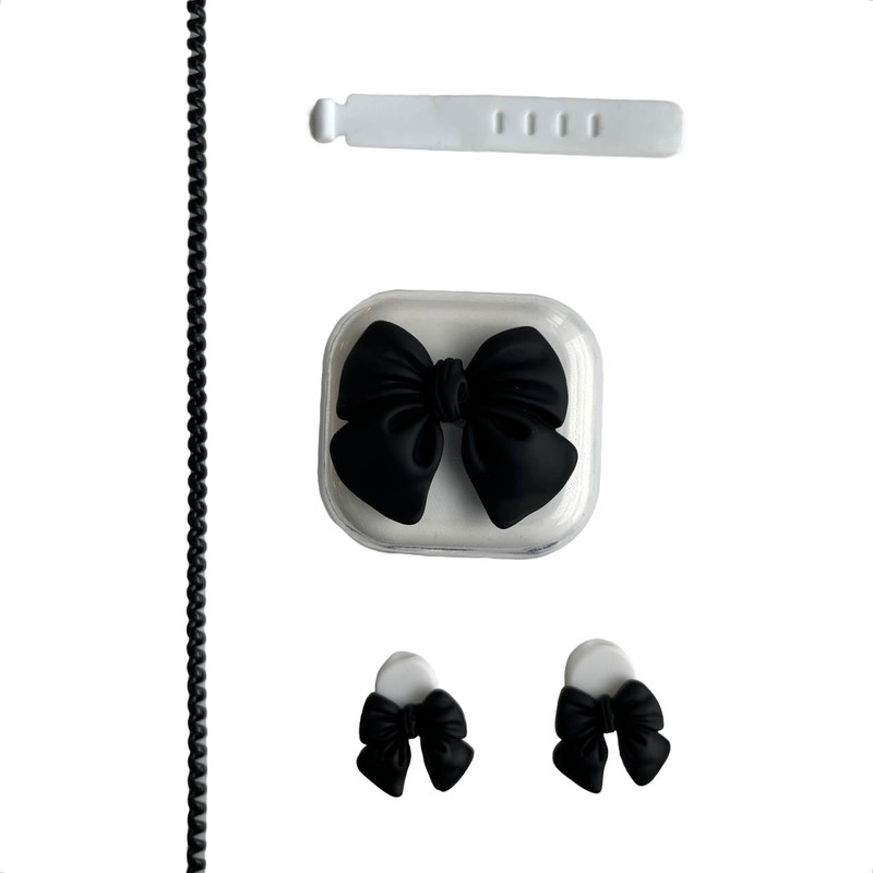 محافظ کابل مدل پاپیون به همراه محافظ شارژر دیواری مجموعه 5 عددی