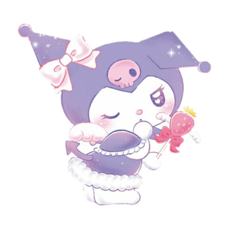 استیکر پارچه و لباس پاد آفرین مدل کارتونی کورومی kuromi کد 391