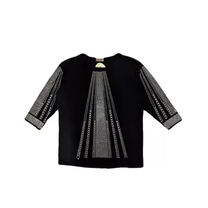 بلوز آستین بلند یقه گرد زنانه مدل 68