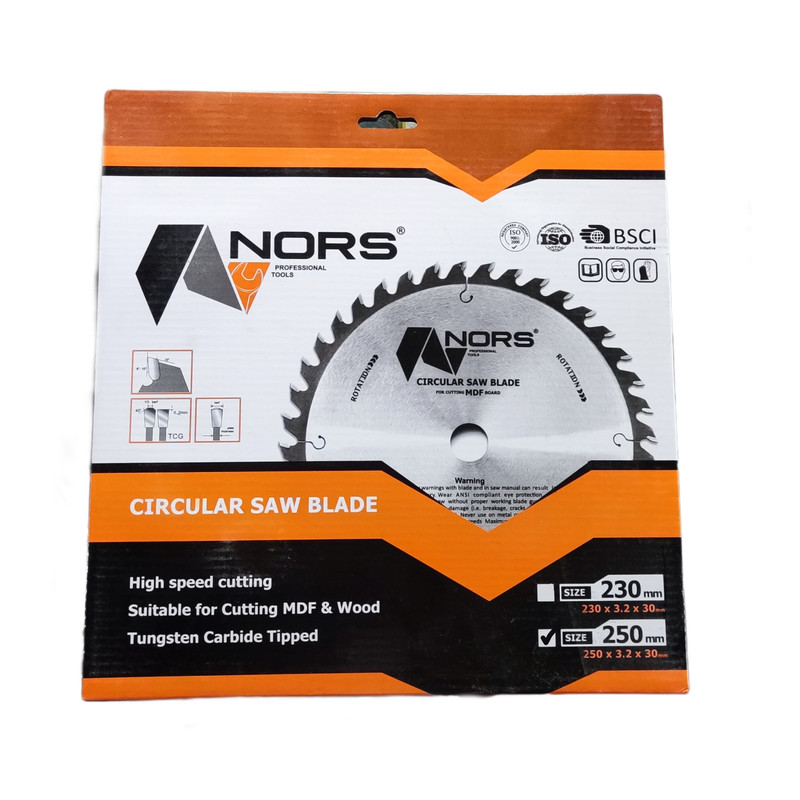 تیغه اره دیسکی نورس مدل 250 تیغه اره دیسکی نورس مدل 250