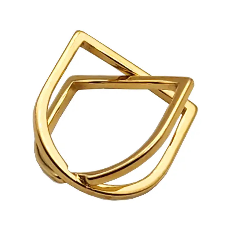 انگشتر زنانه مدل ضربدر کد RNG27GL