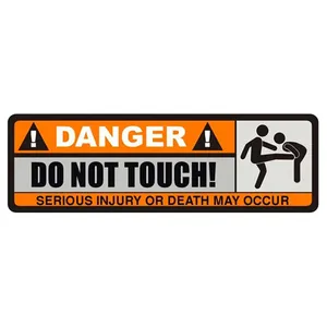 برچسب خودرو طرح دست زدن ممنوع کد 20