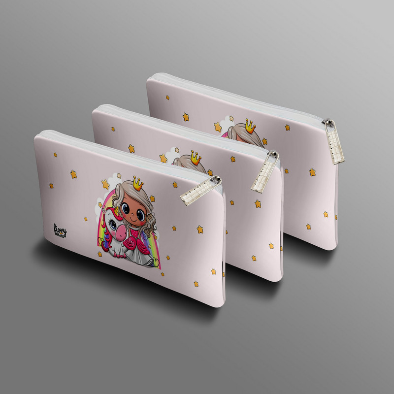 جامدادی مستر راد مدل پرنسس و اسب تک شاخ کد fiory 1972