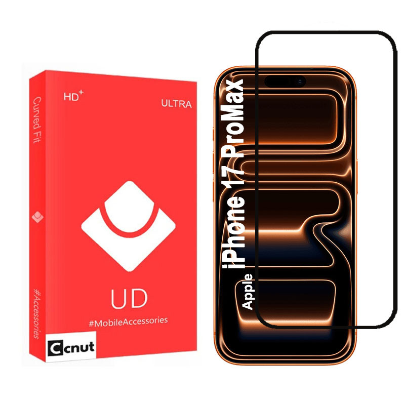 محافظ صفحه نمایش شیشه‌ای کوکونات مدل VWK-UDR مناسب برای گوشی موبایل اپل iPhone 17 ProMax
