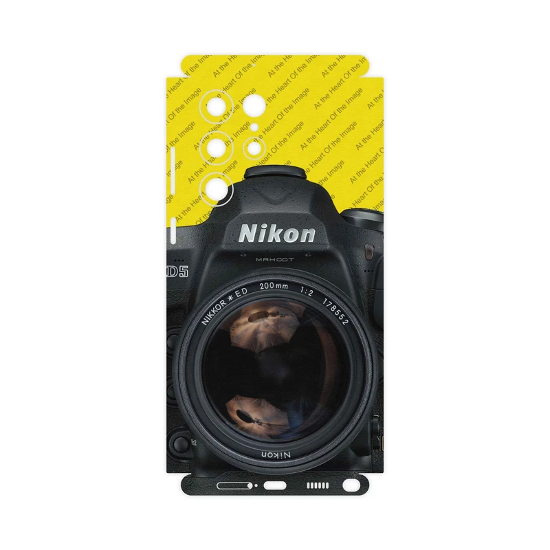 برچسب پوششی ماهوت مدل Nikon-Logo-FullSkin مناسب برای گوشی موبایل سامسونگ Galaxy S22 Ultra 5G