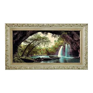 تابلو فرش ماشینی مدل دستبافت طرح آبشار کد 7618