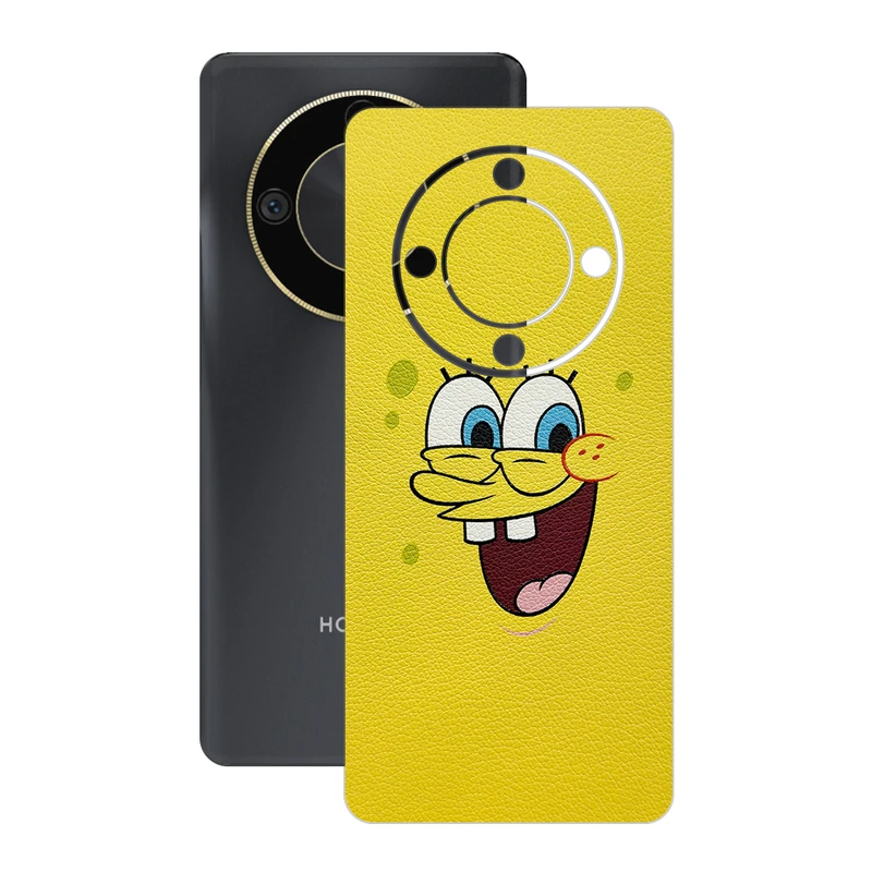 برچسب پوششی ریمکس مدل Leth طرح باب اسفنجی مناسب برای گوشی موبایل آنر X9b