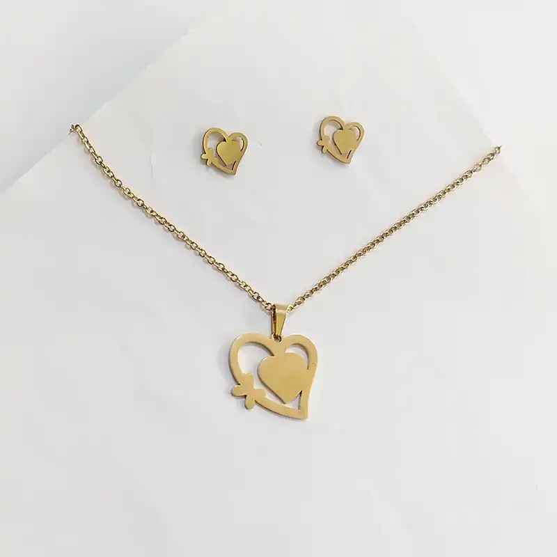 نیم ست زنانه مدل قلب کد 876