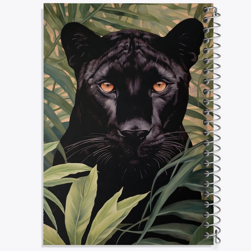 دفتر مشق 50 برگ خندالو طرح ببر سیاه کد F2810