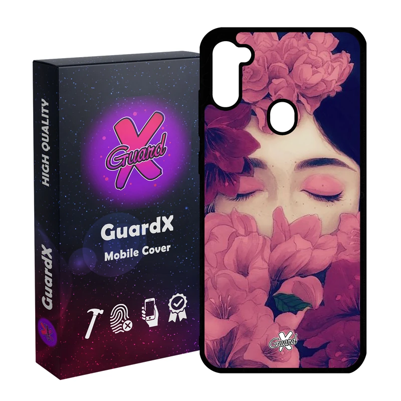 کاور گارد ایکس طرح Girl مدل Glass10027 مناسب برای گوشی موبایل سامسونگ Galaxy A11 / M11