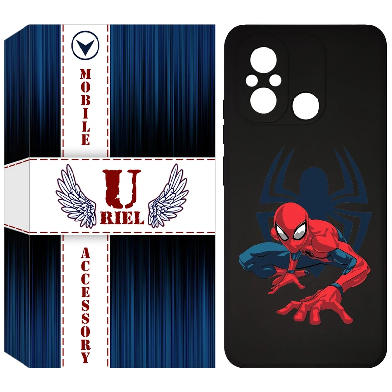 کاور یوریل مدل KSH کد 75 طرح اسپایدرمن مناسب برای گوشی موبایل شیائومی Redmi 12C