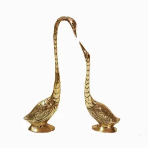 دکوری برنجی مدل قو عاشق کد 5479 مجموعه 2 عددی