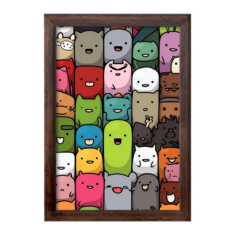 تابلو خندالو طرح حیوانات کیوت کد F4245