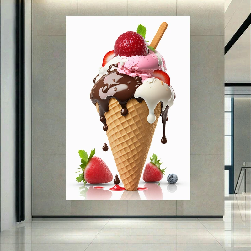  پوستر طرح بستنی مدل جذاب کد AR302387