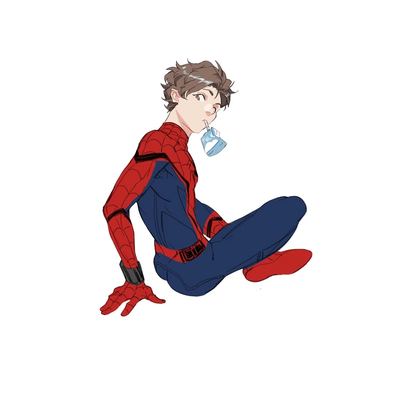 استیکر لپ تاپ و موبایل مدل سریال طرح مرد عنکبوتی اونجرز مارول Spider Man Avengers Marvel کد 3793
