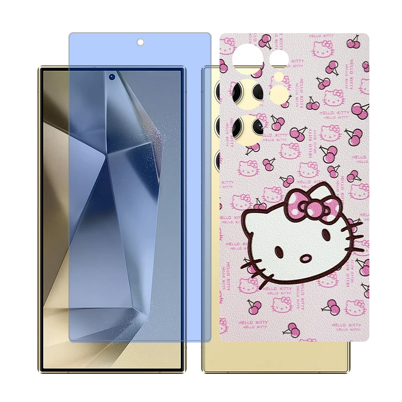 محافظ صفحه نمایش آنتی بلو گلس مدل Together مناسب برای گوشی موبایل سامسونگ Galaxy S22 Ultra به همراه برچسب پوششی