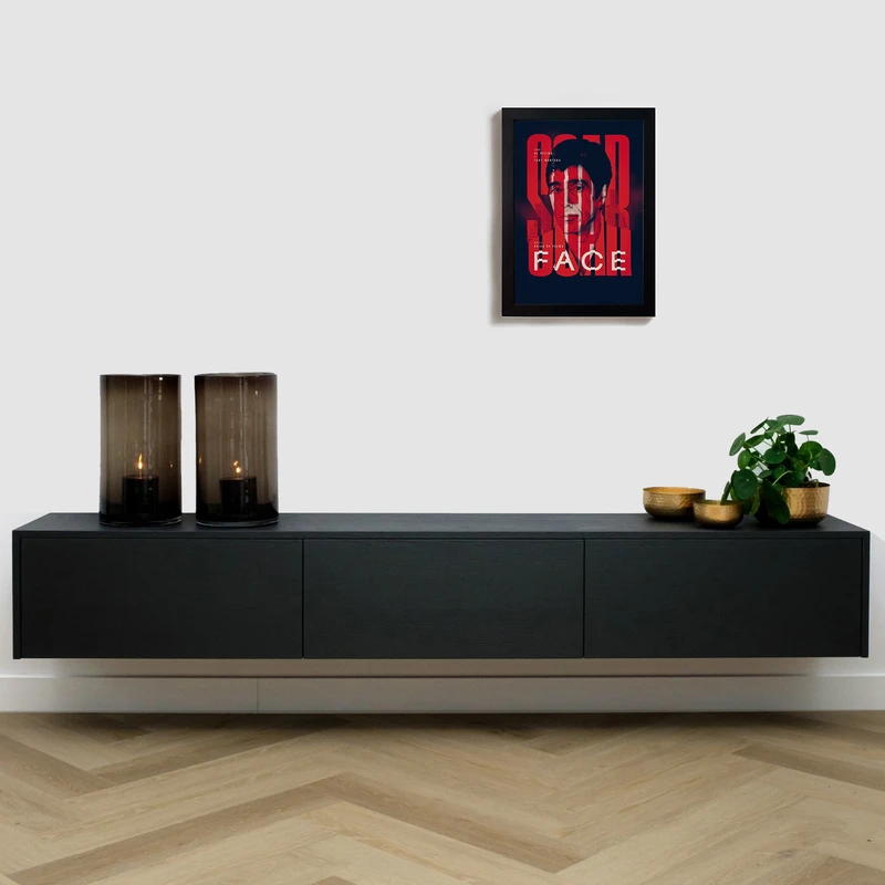 تابلو مدل فیلم صورت زخمی آل پاچینو scar face al pacino B385