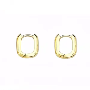 گوشواره طلا 18 عیار زنانه روبی آرت گالری مدل کلیپسی بیضی سایز کوچک
