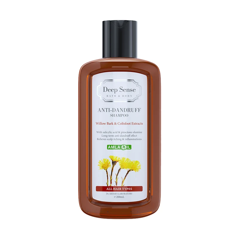 شامپو ضد شوره مو دیپ سنس مدل Willow Bark و Coltsfoot مناسب انواع مو حجم 200 میلی لیتر 