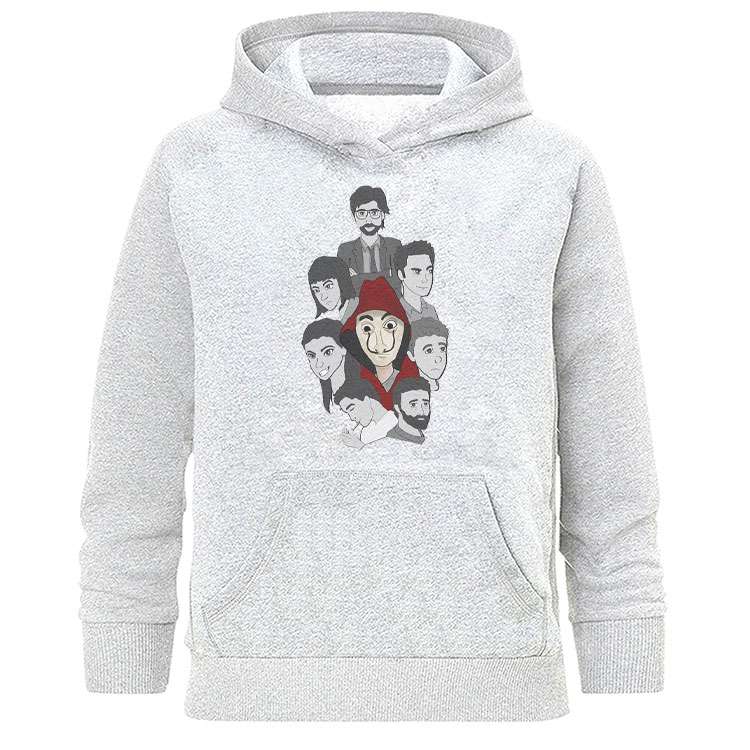 هودی زنانه طرح la casa de papel مدل H402