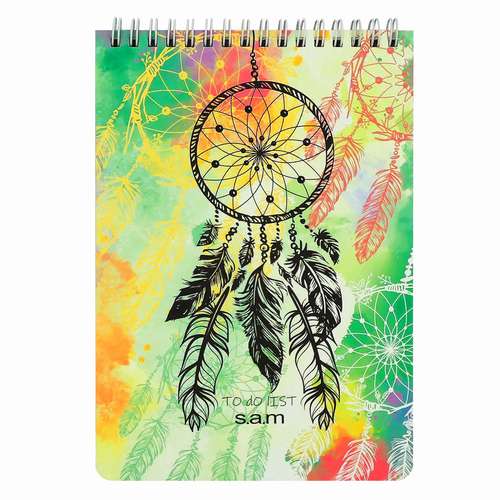 دفتر یادداشت ۷۰ برگ سم طرح Dream Catcher مدل To Do List