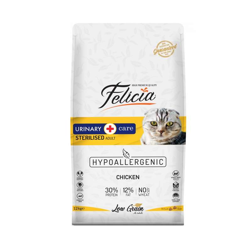 غذای گربه فلیسیا مدل Urinary Care Adult Chicken Sterilised-12 وزن 12 کیلوگرم 