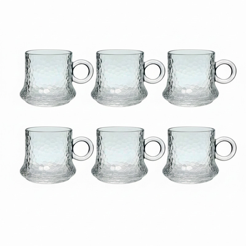 فنجان دلی سوگا مدل یخی و برفی کد A1 بسته 6 عددی