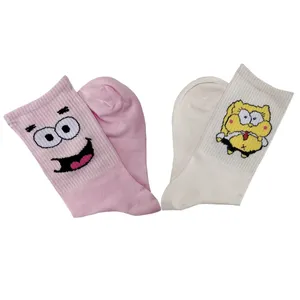 جوراب ساق بلند مدل خنده بسته ۲ عددی