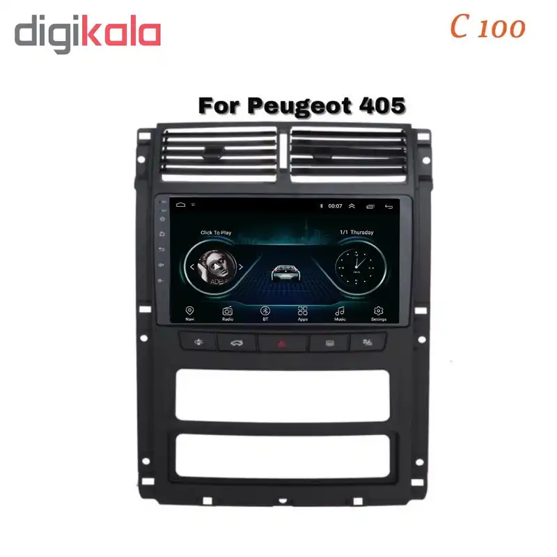 پخش کننده خودرو ووکس مدل 8 C100 مناسب برای پژو پارس