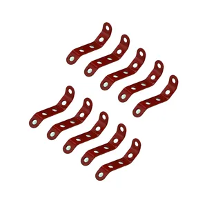 سازه رباتیک مدل تسمه زاویه دار 3 خم فلزی رنگی بسته 10 عددی