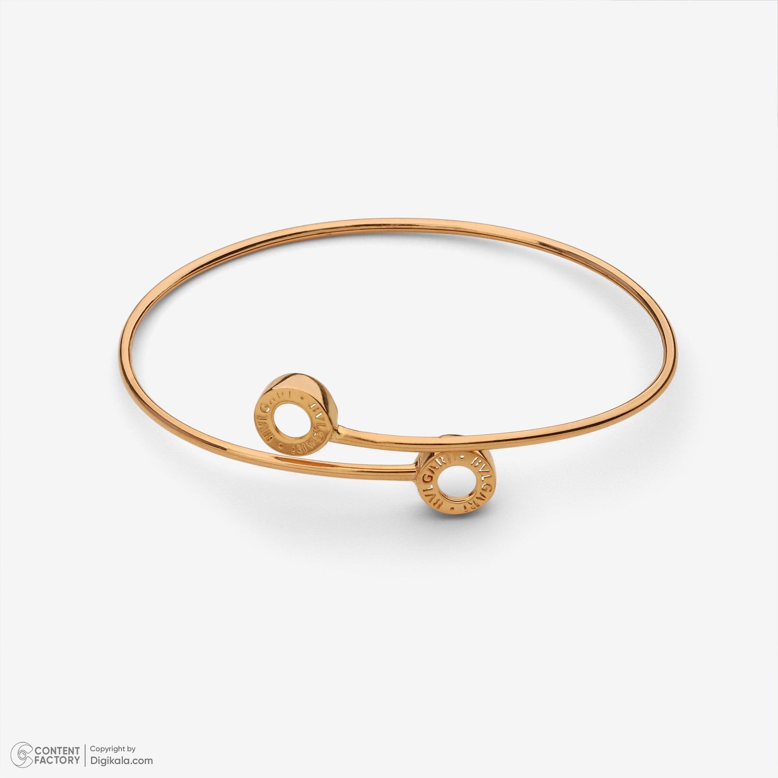 بنگل طلا 18 عیار زنانه حافا گلد مدل بولگاری کد bn005 -  - 6