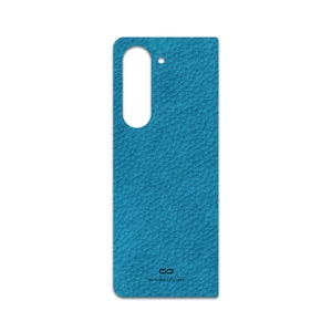 MAHOOT Blue-Leather Cover Sticker for Samsung Galaxy Z Fold 5