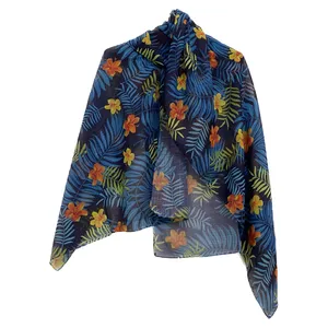 شال زنانه مدل نخی لینن هاوایی کد 8815