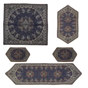  ست 5 تیکه رومیزی ترمه مدل 1352