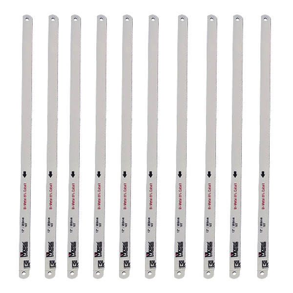 مجموعه 10 عددی تیغه کمان اره آهن بر مورس مدل Bi - 18T مجموعه 10 عددی تیغه کمان اره آهن بر مورس مدل Bi - 18T