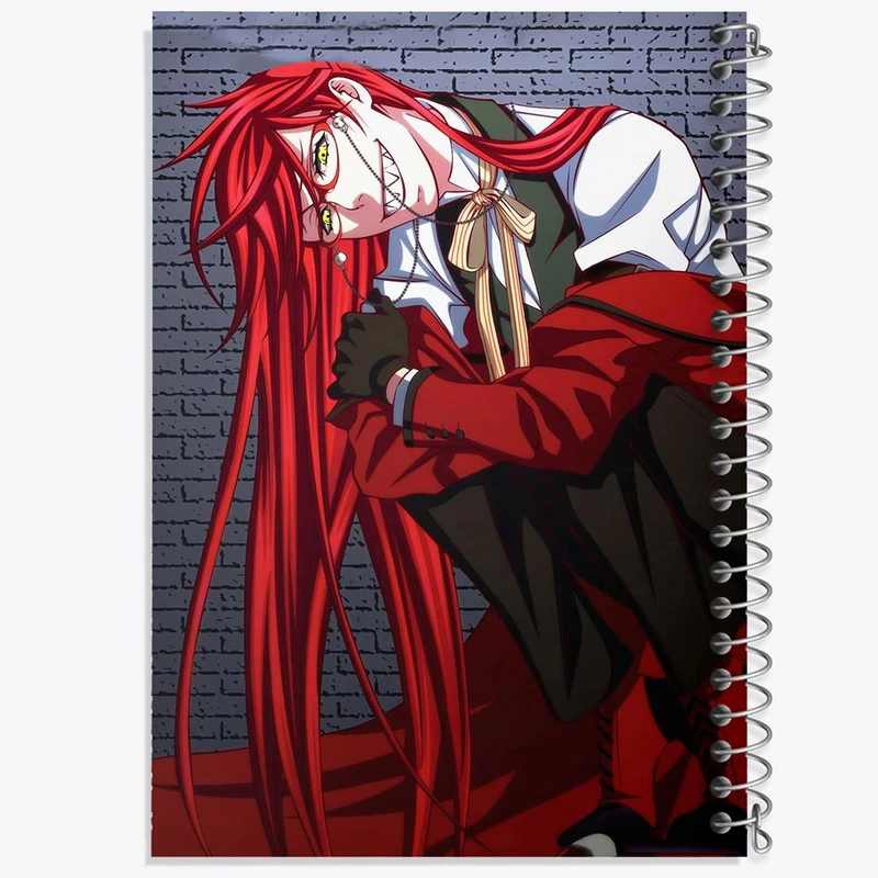 دفتر نت موسیقی 50 برگ خندالو مدل گریل انیمه خادم سیاه Black Butler کد 16328