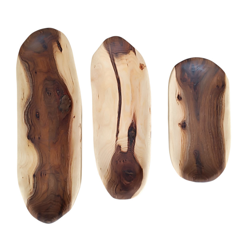 اردو خوری چوبی طرح ناژه بسته 3 عددی