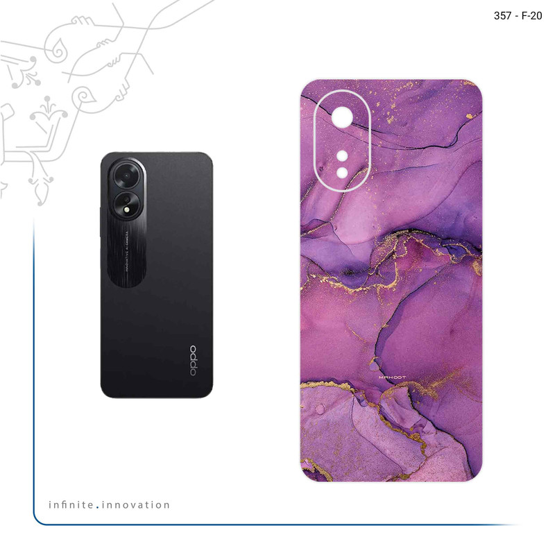 برچسب پوششی ماهوت مدل Purple Marble مناسب برای گوشی موبایل اپو A38