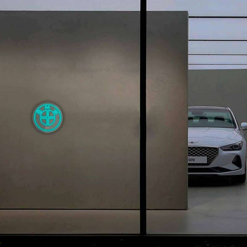 چراغ دیواری نئون دیزاین طرح Bmw_TBL