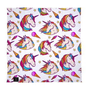 دستمال سر و گردن 27 طرح اسب تک شاخ کد J25