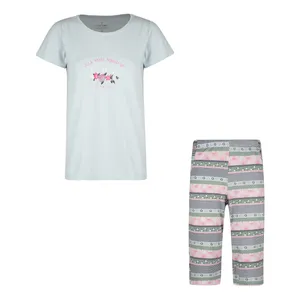 ست تی شرت آستین کوتاه و شلوارک زنانه ناربن مدل 15211089