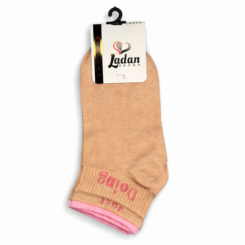 جوراب ساق کوتاه زنانه لادن مدل دوکش دوینگ کد 1101