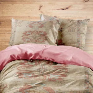 سرویس روتختی مدوپد طرح فرش هریس مدل C-Heris33 یک نفره 4 تکه