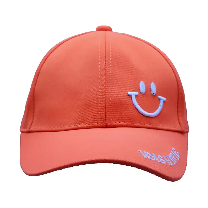 کلاه کپ بچگانه مدل ایموجی کد 51601 رنگ گلبهی