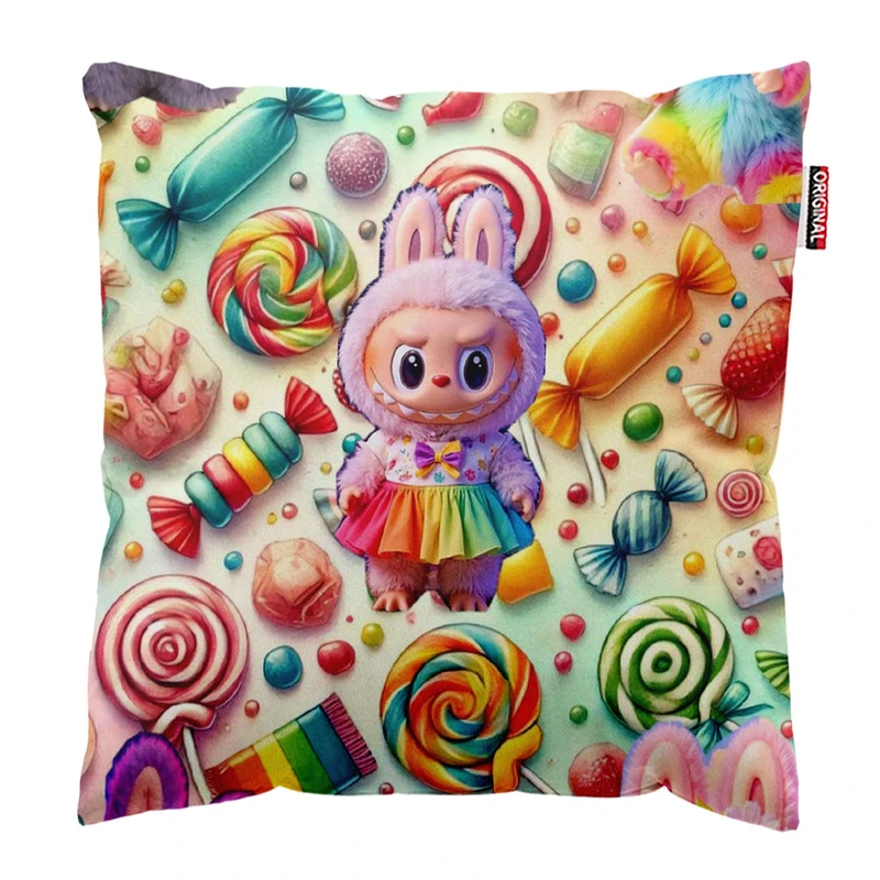   کوسن پاد آفرین طرح لبوبو سایز 30*30 سانتی متر کد 209